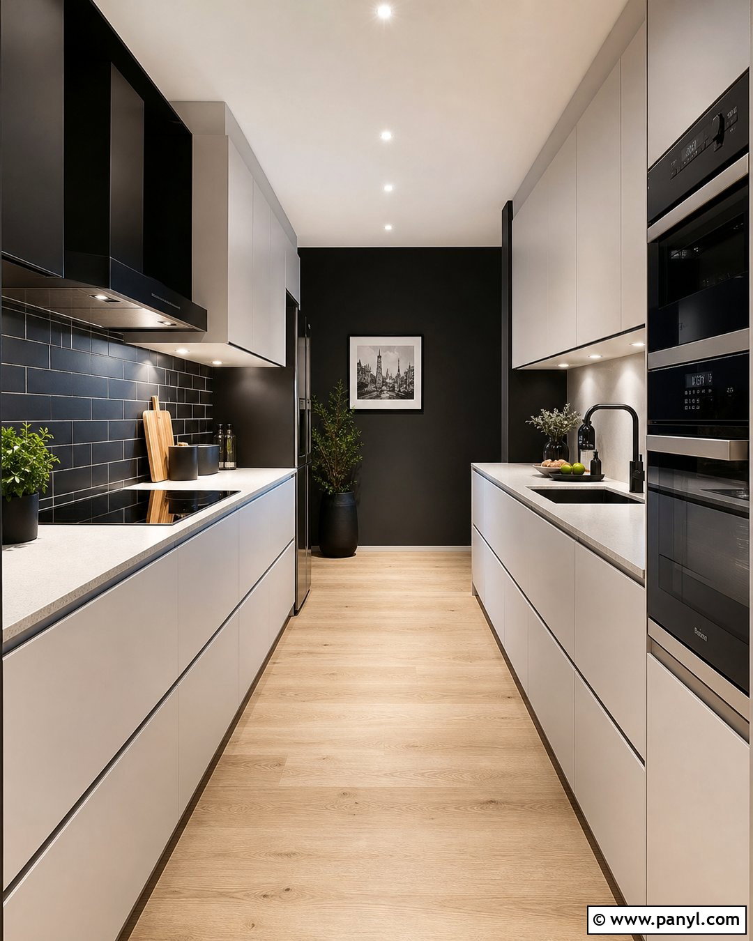 20 Contemporary Kitchen Black Walls for a Bold, Chic Look