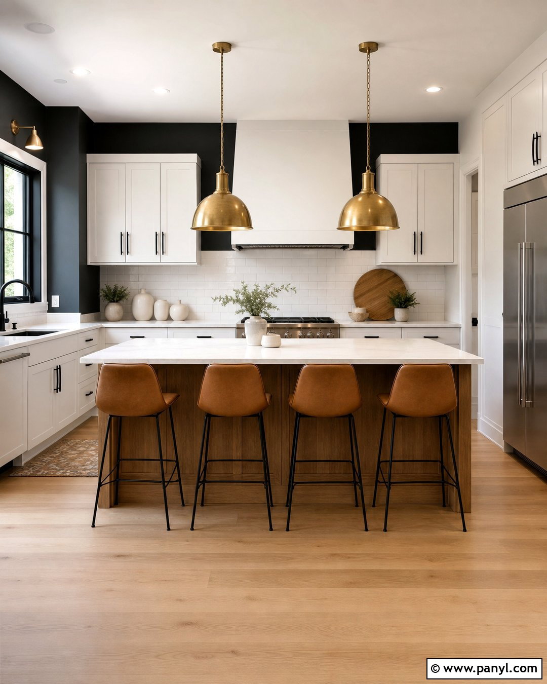 Black Kitchen Walls - 30 White Kitchen Wall Color Ideas