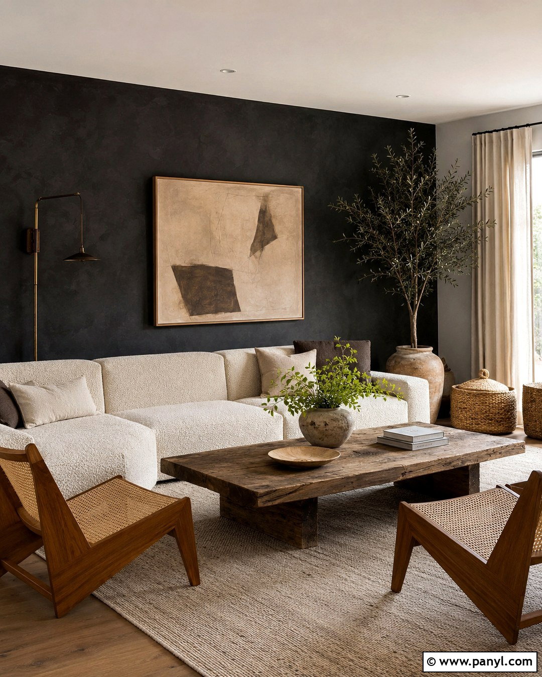 20 Black Accent Wall Family Room Ideas: Cozy Modern Style