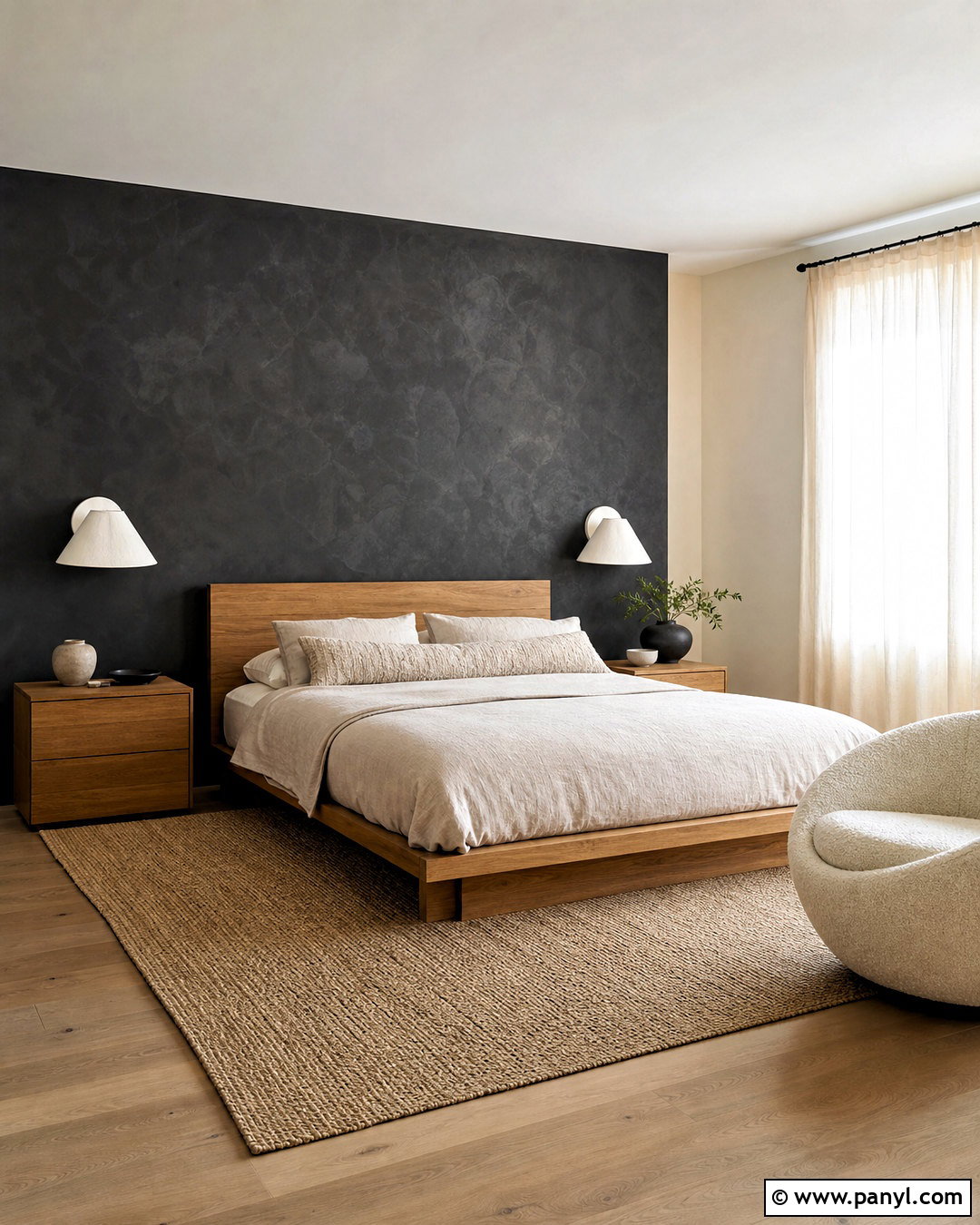 Black Limewash Accent Wall Bedroom - 20 black accent wall bedroom ideas