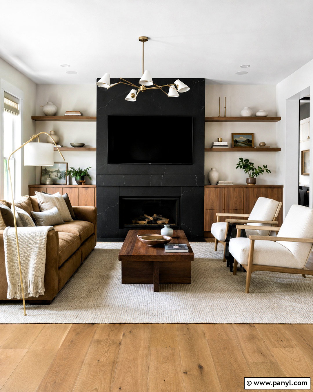 Black Living Room Accent Wall - 20 paint living room ideas accent walls
