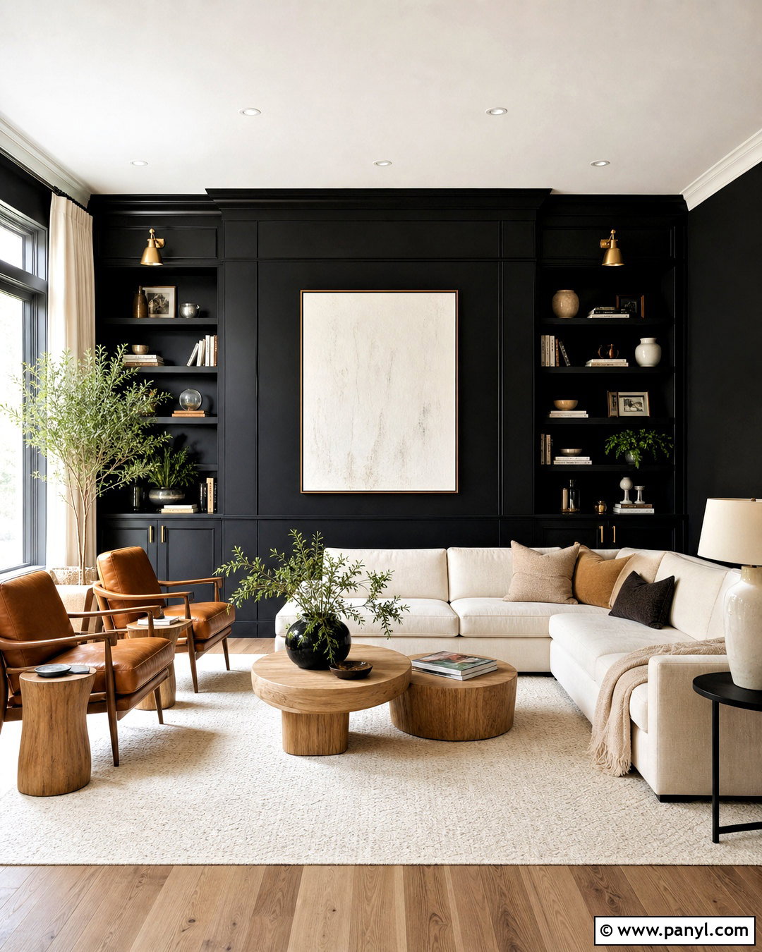 Black Living Room Paint - 20 wall paints for living room colour ideas