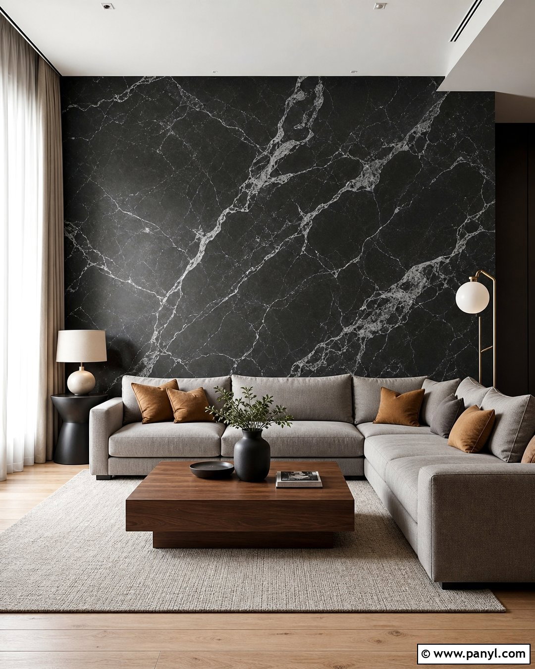 Black Marble Wallpaper Living Room - 30 Marble Wallpaper Living Room Ideas