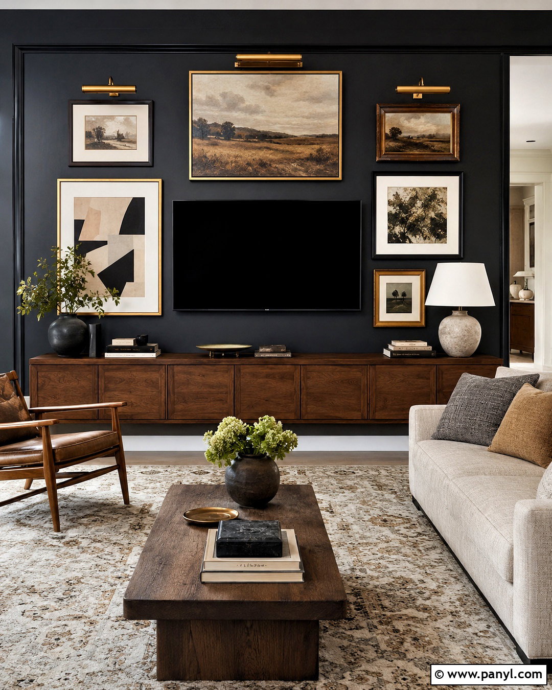 20 Black Media Wall Ideas for a Sleek, Cinema-Style Living Room