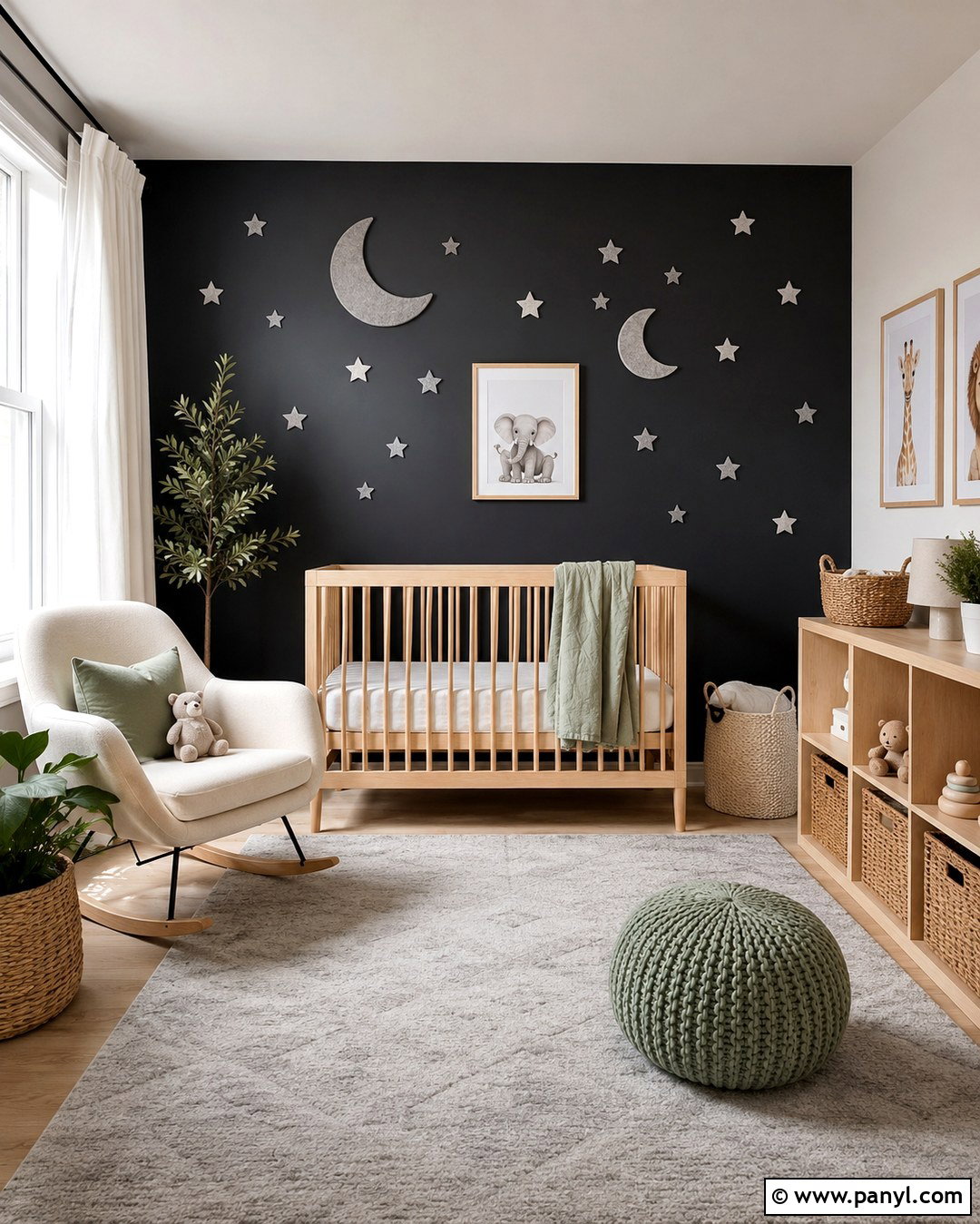 Black Nursery Accent Wall - 20 Black And Gray Accent Wall Ideas