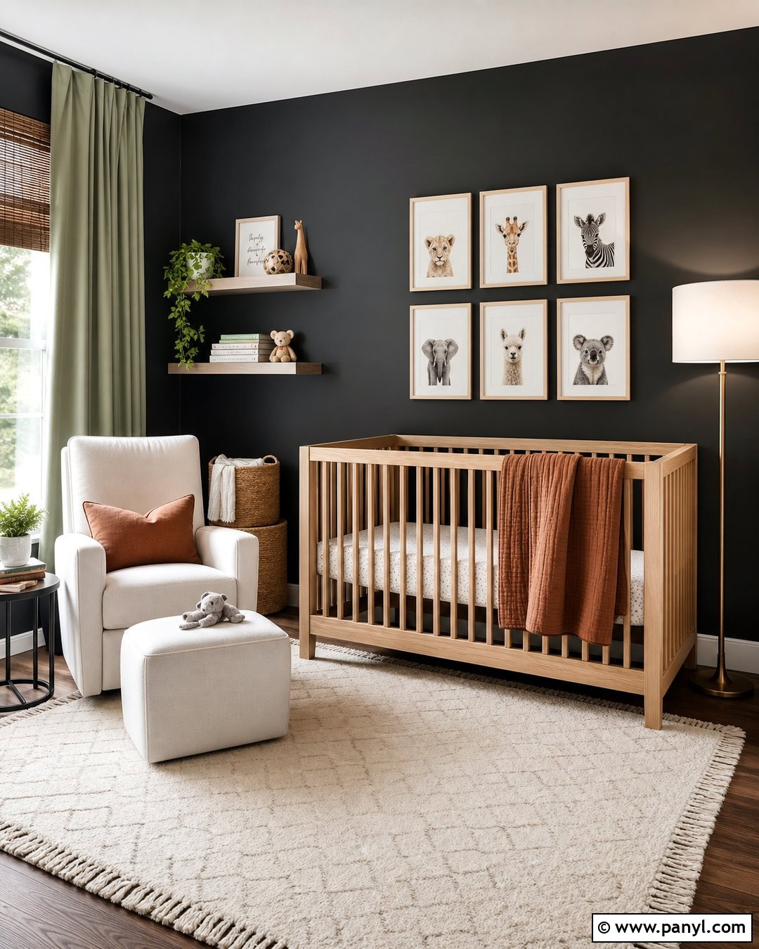 Black Nursery Wall - 20 Painting One Wall Black Ideas