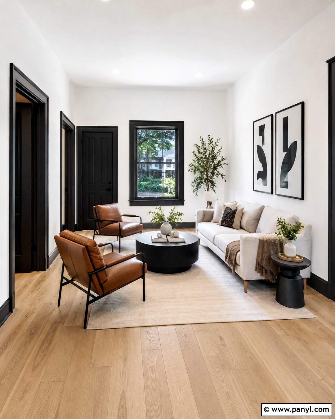 Black Painted Baseboards With White Walls - 20 painted baseboards