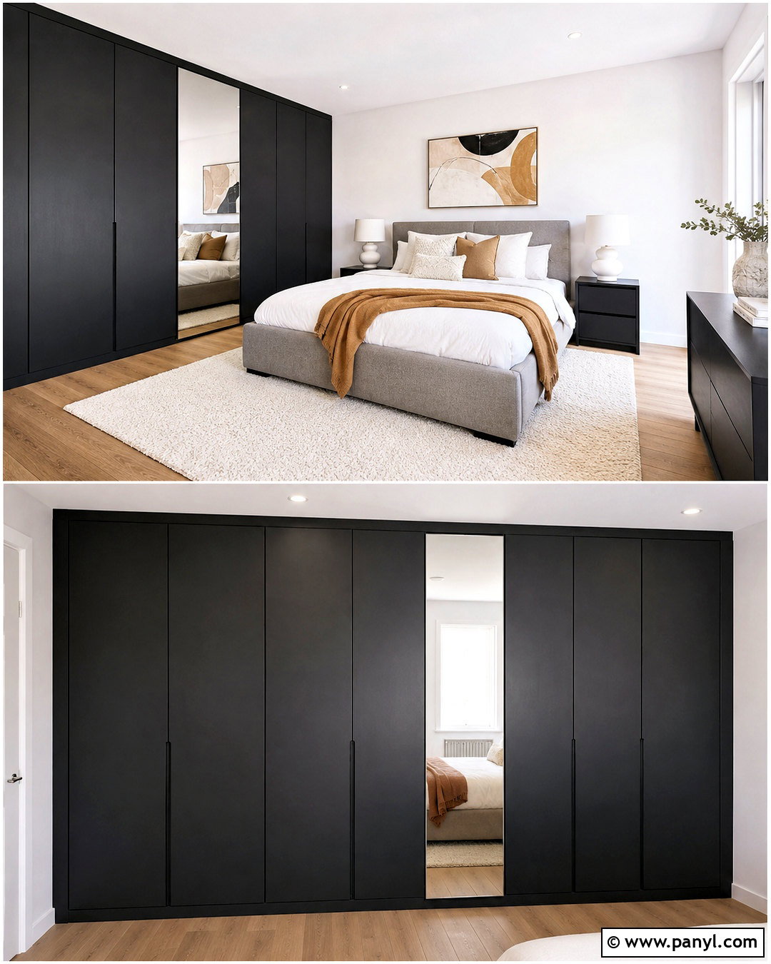 Black Painted Built In Wardrobes - 20 painted built in wardrobes