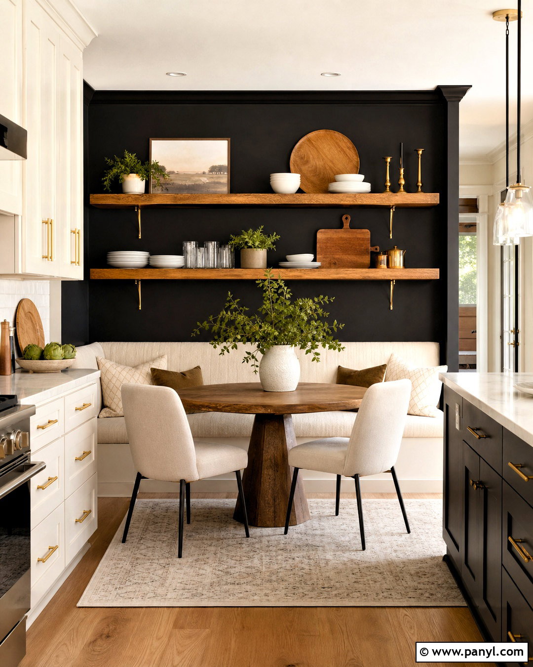 Black Painted Kitchen Accent Wall - 20 painted accent wall ideas