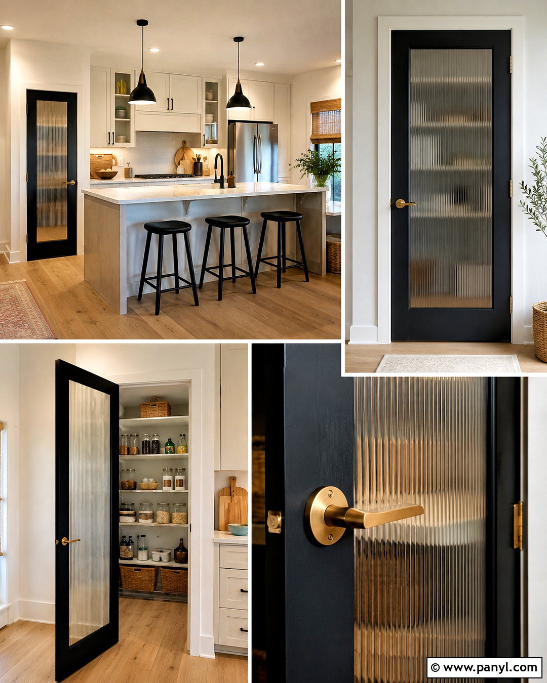 Black Pantry Door With White Trim - 20 black interior doors with white trim ideas