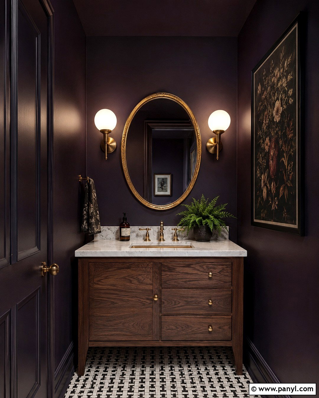 Black Plum Wall Paint - 20 Witchy Wall Paint Colors