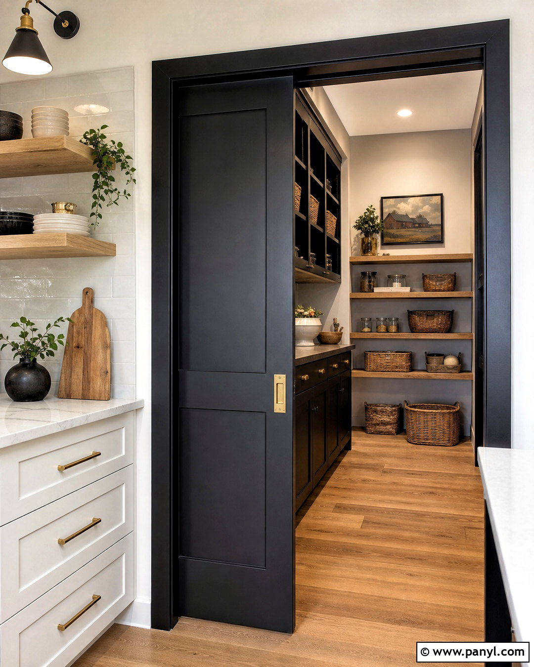 Black Pocket Door With Black Trim - 20 black interior doors with black trim ideas