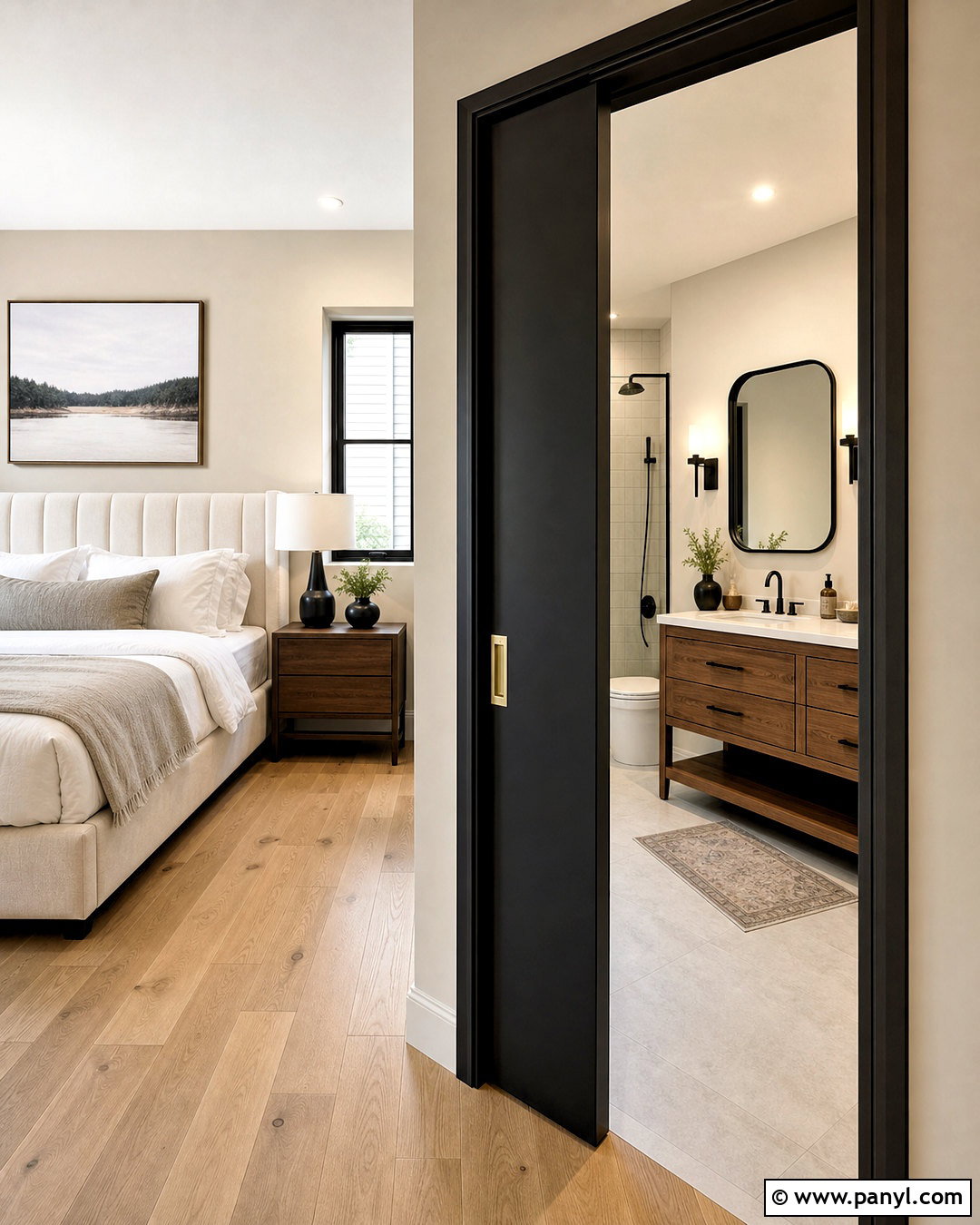 Black Pocket Indoor Door - 20 black indoor doors