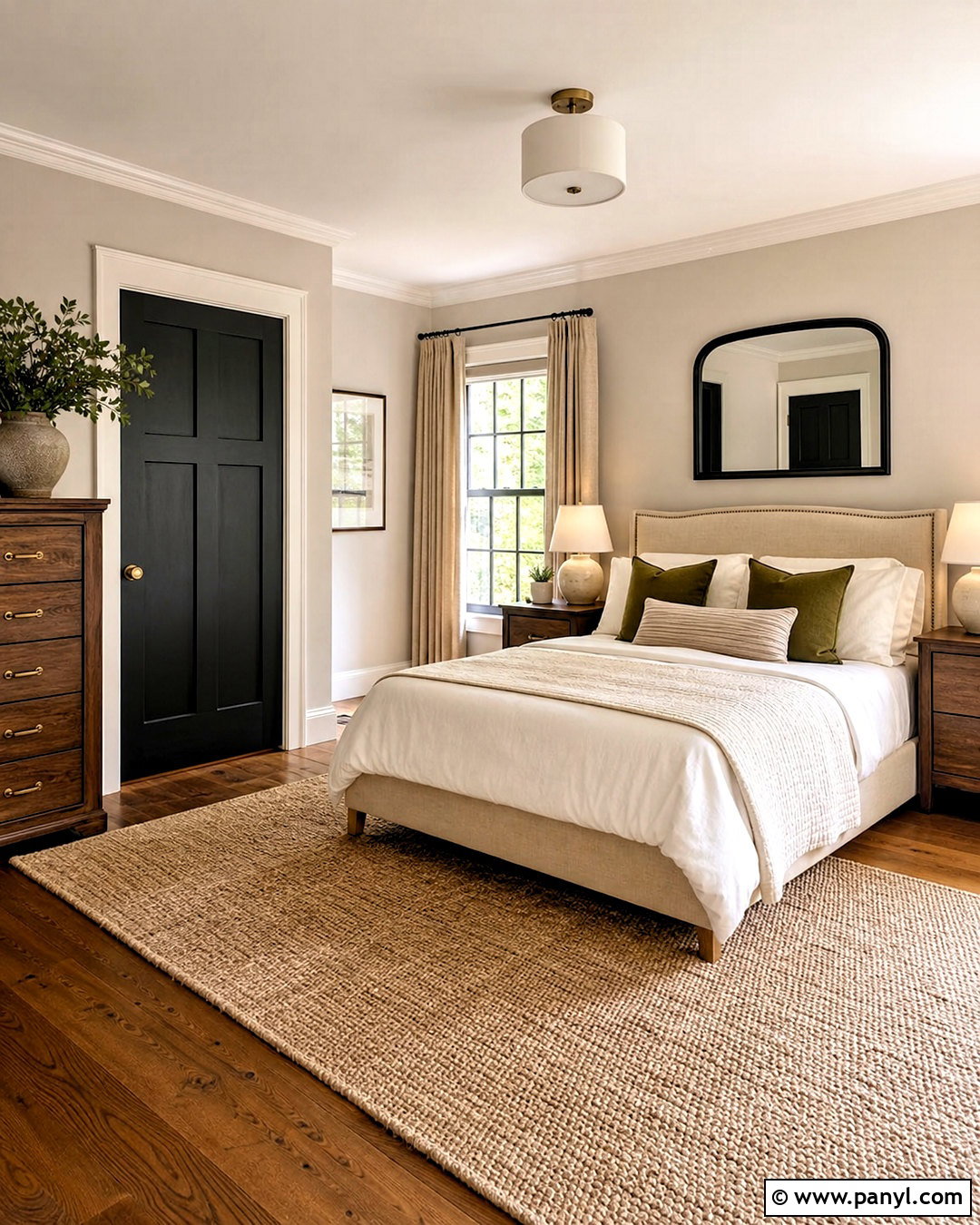 Black Shaker Bedroom Door - 20 black door interior design ideas