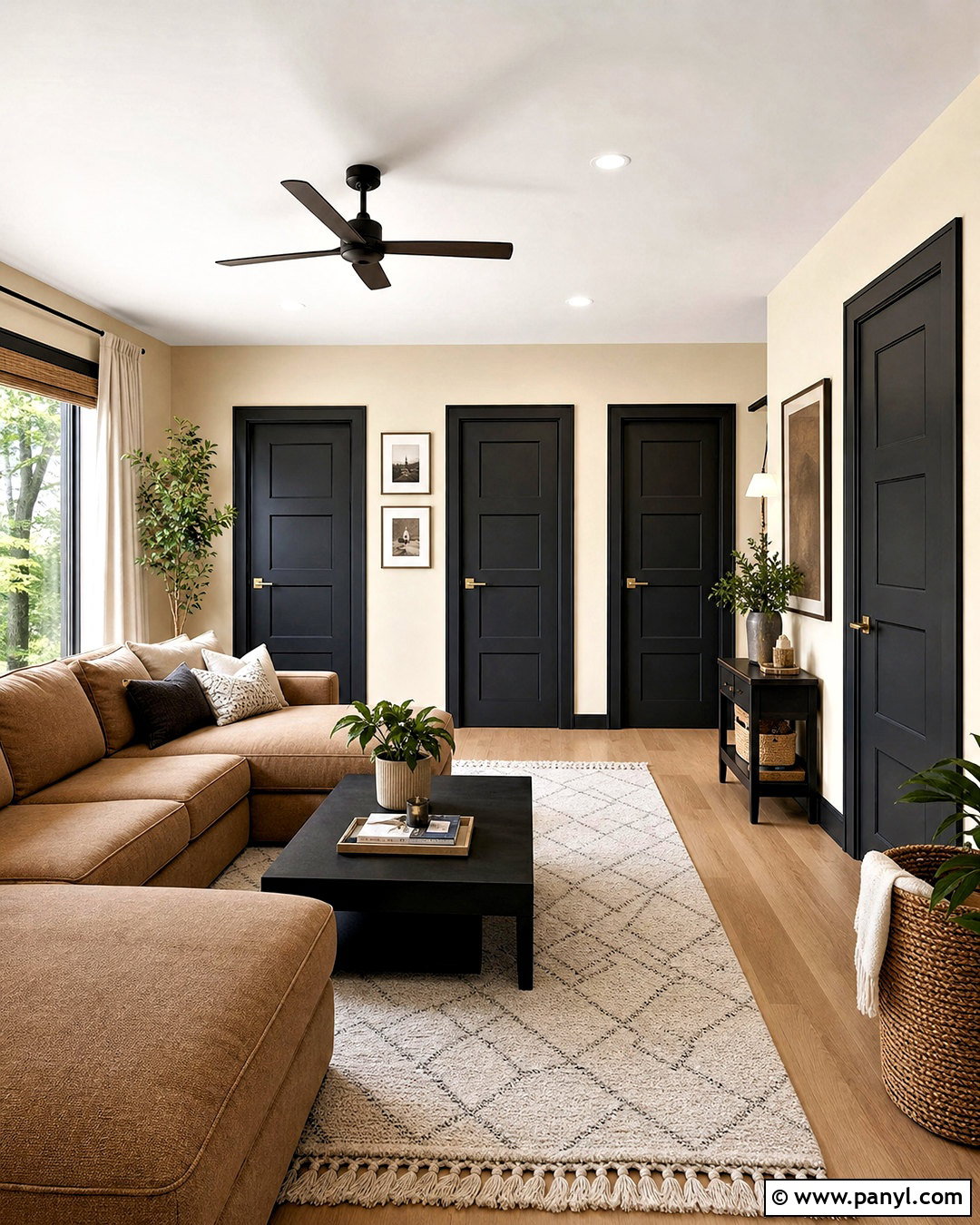 Black Shaker Doors With Black Trim - 20 black interior doors with black trim ideas