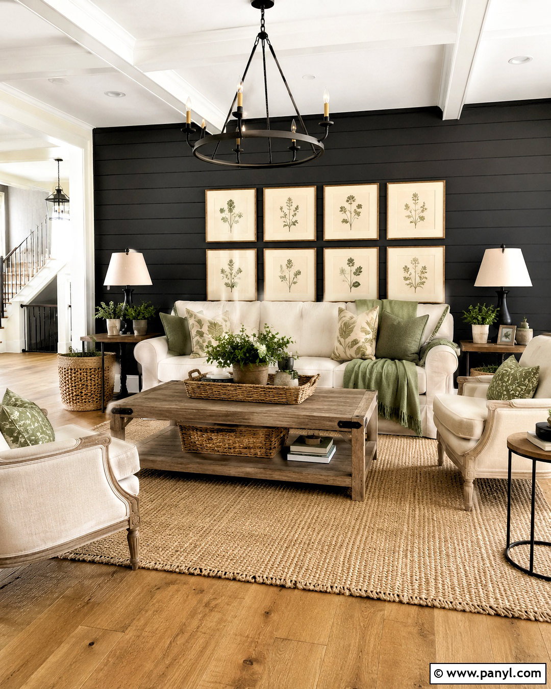 Black Shiplap Accent Wall - 40 black accent walls