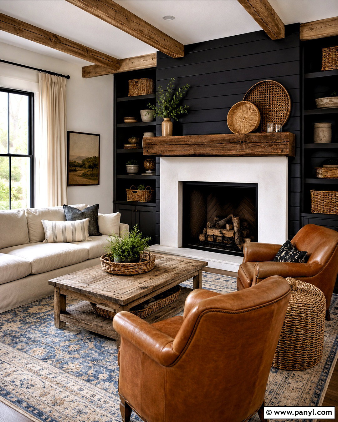 20 Black Accent Wall Living Room Ideas for Modern Drama