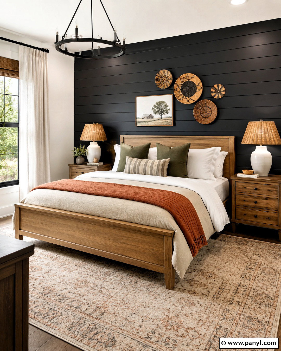 Black Shiplap Bedroom Wall - 20 black wall decor ideas