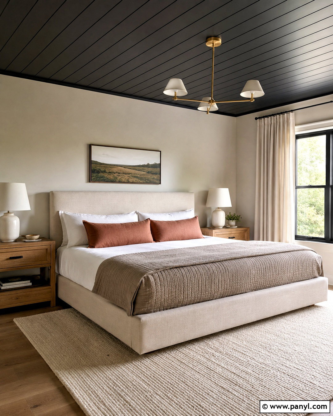 Black Shiplap Ceiling Bedroom - 20 black shiplap ceiling ideas