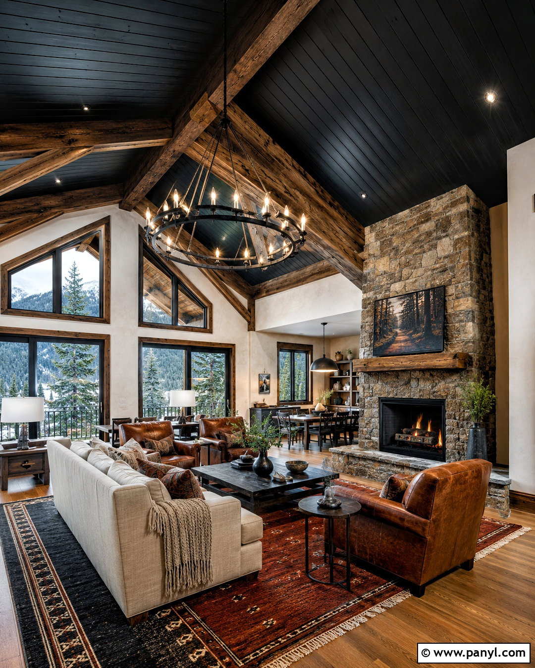 Black Shiplap Ceiling Cabin - 20 black shiplap ceiling ideas