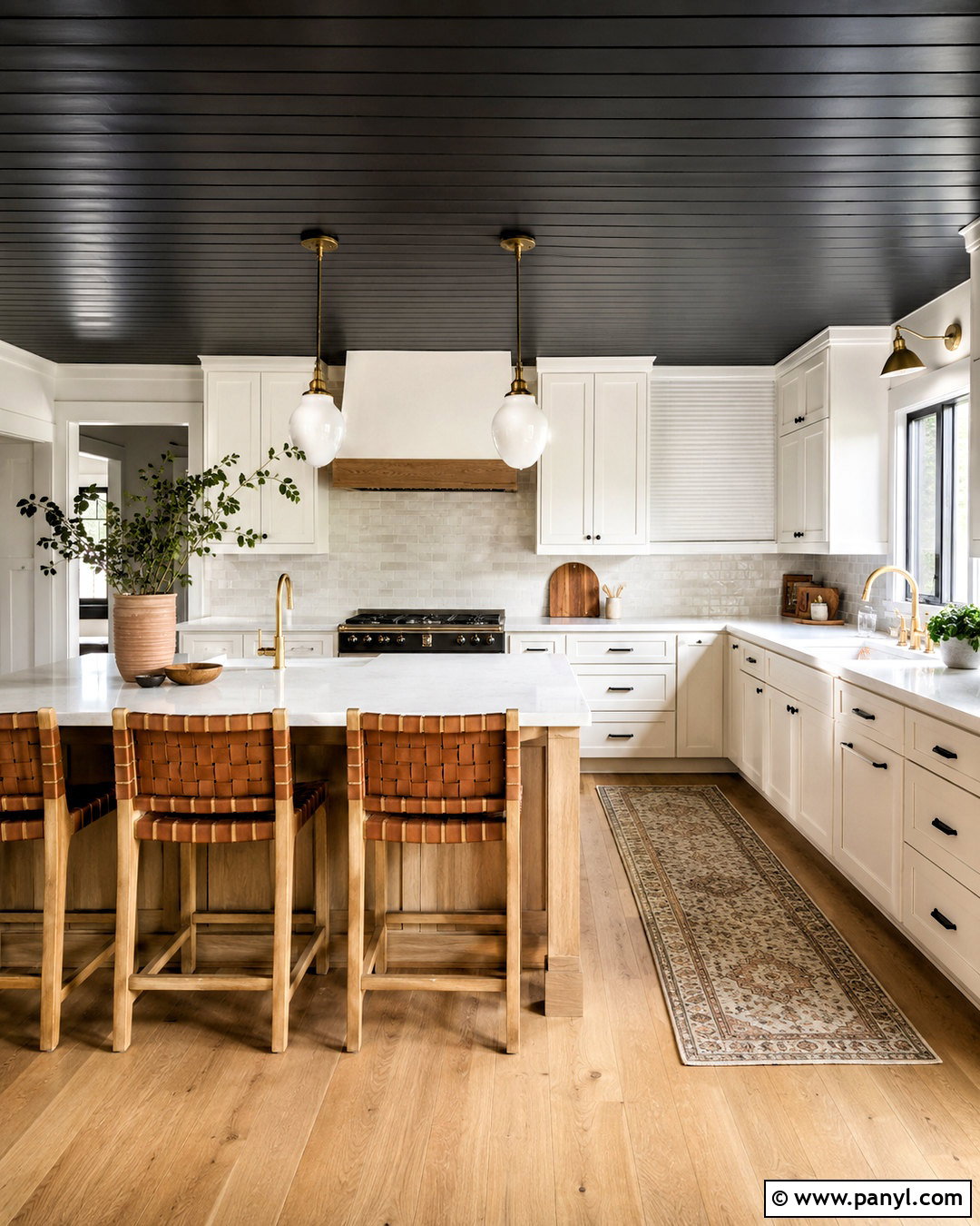 Black Shiplap Ceiling White Kitchen - 20 black shiplap ceiling ideas