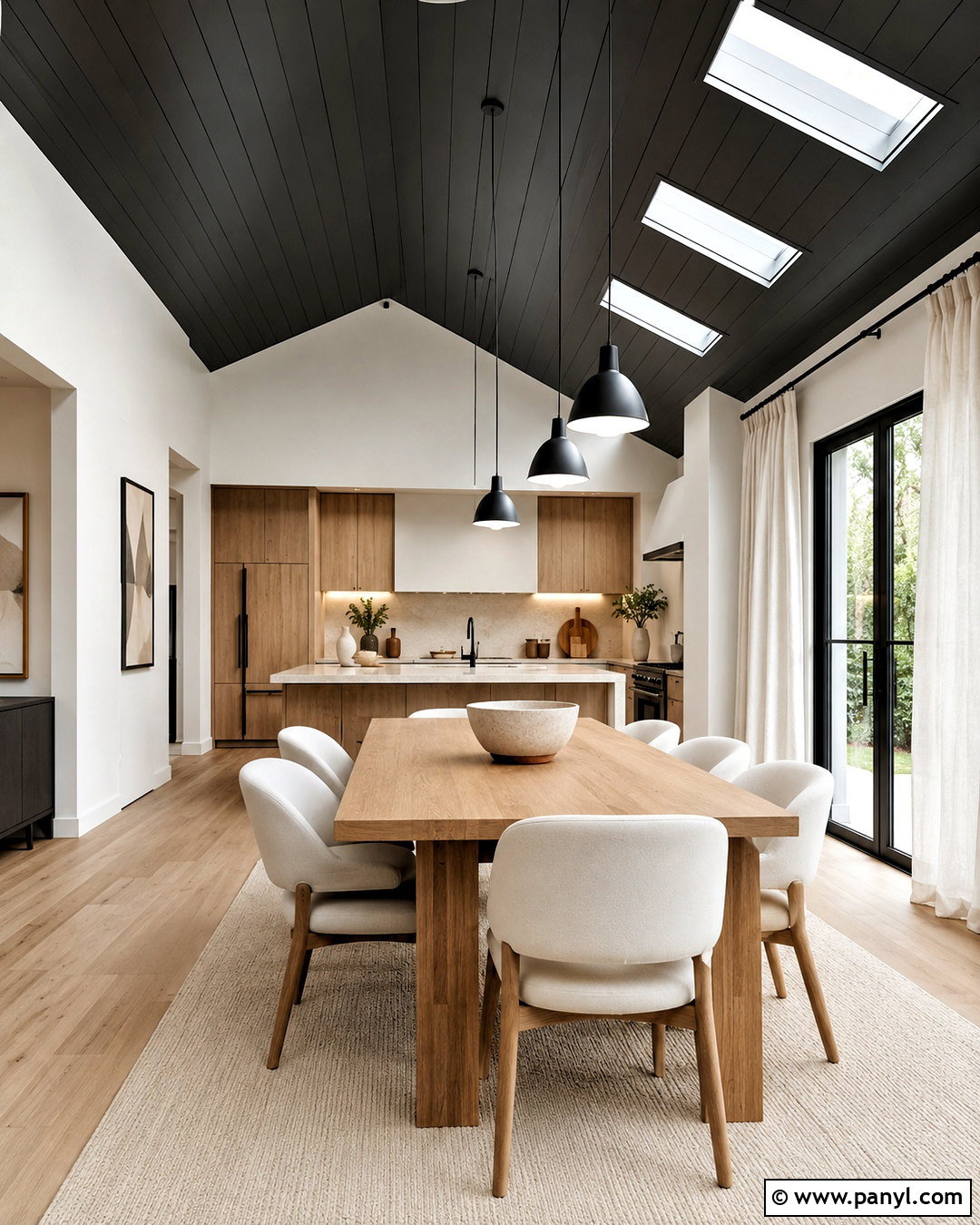 Black Shiplap Ceiling With Skylights - 20 black shiplap ceiling ideas