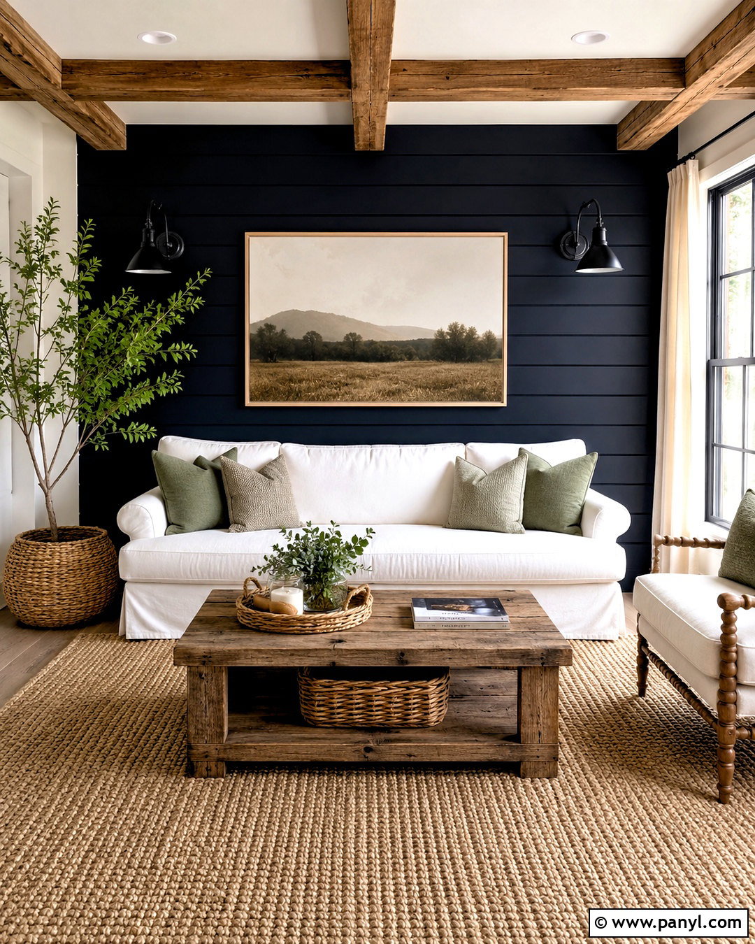 Black Shiplap Feature Wall - 40 Black Feature Wall Ideas