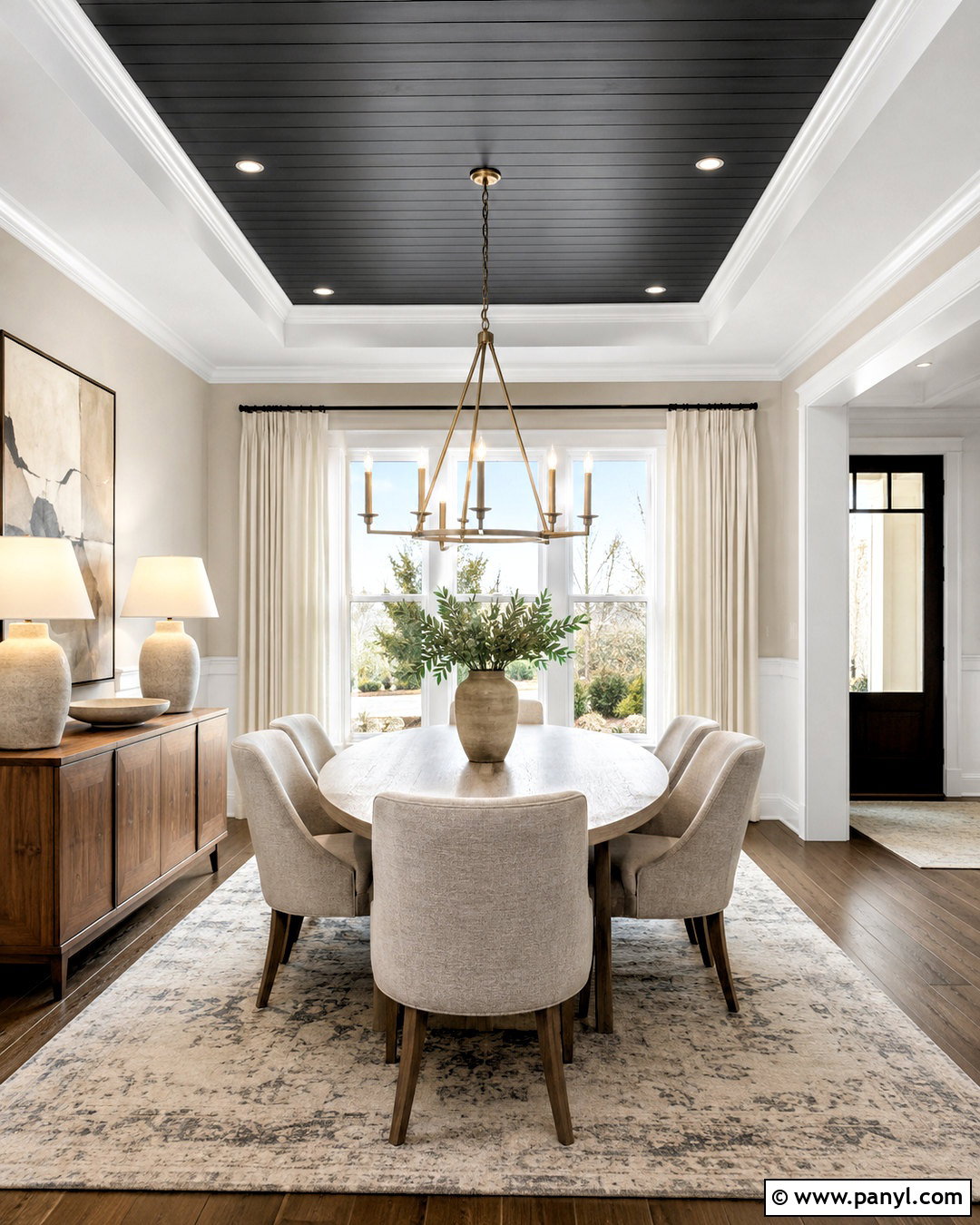 Black Shiplap Tray Ceiling Dining Room - 20 black shiplap ceiling ideas