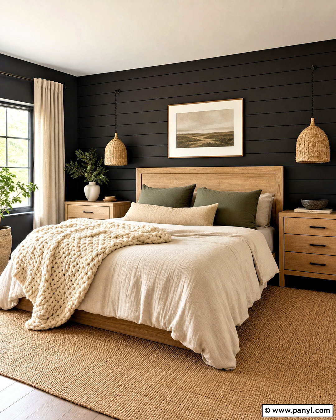 Black Shiplap Wall Bedroom - 20 black wall room ideas