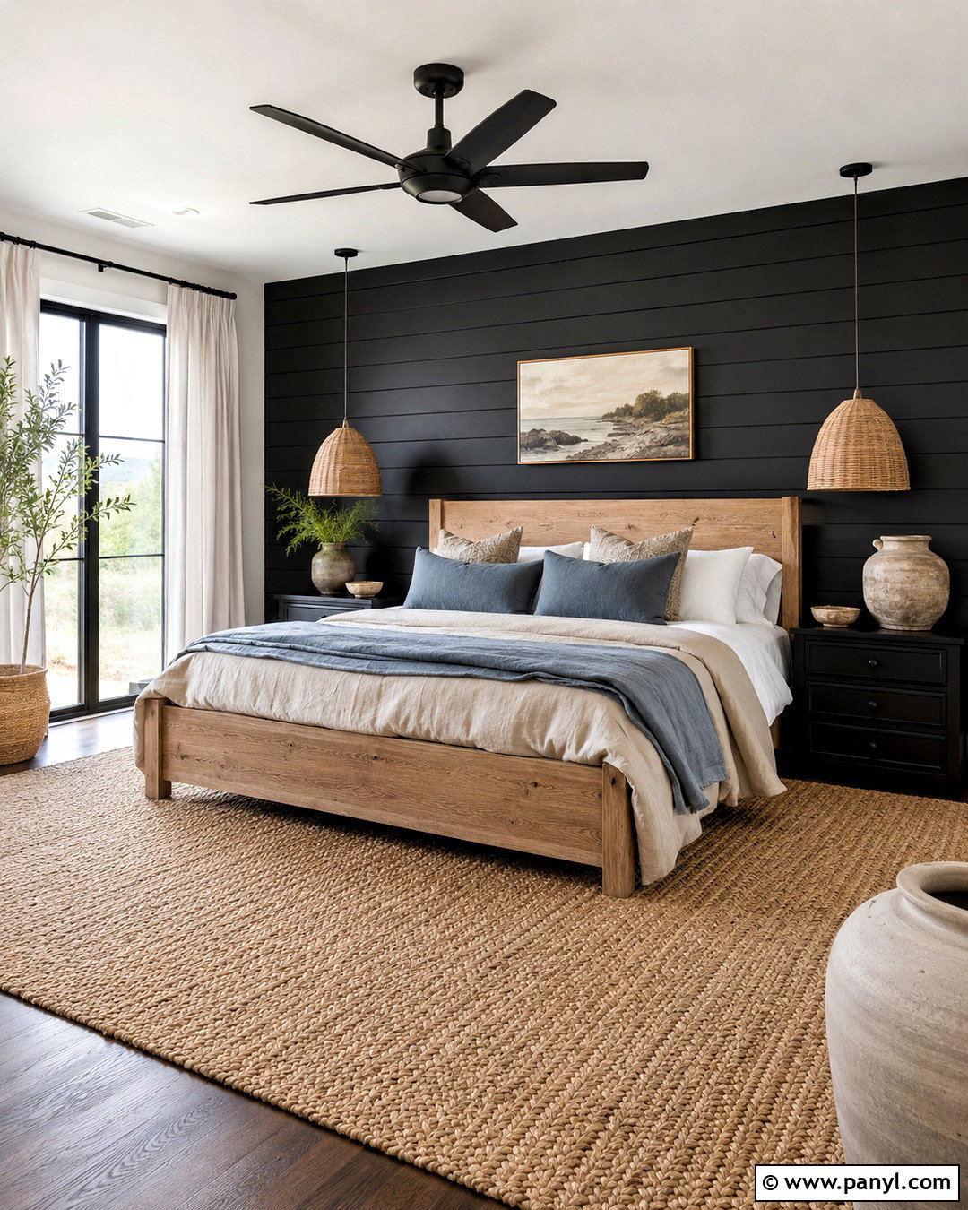 20 One Black Wall Bedroom Ideas for a Bold Yet Balanced Update