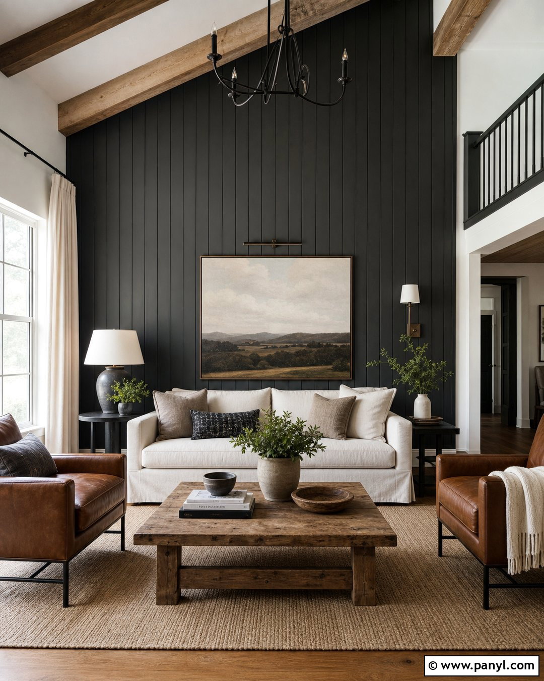 Black Shiplap Walls - 20 How To Style Black Walls