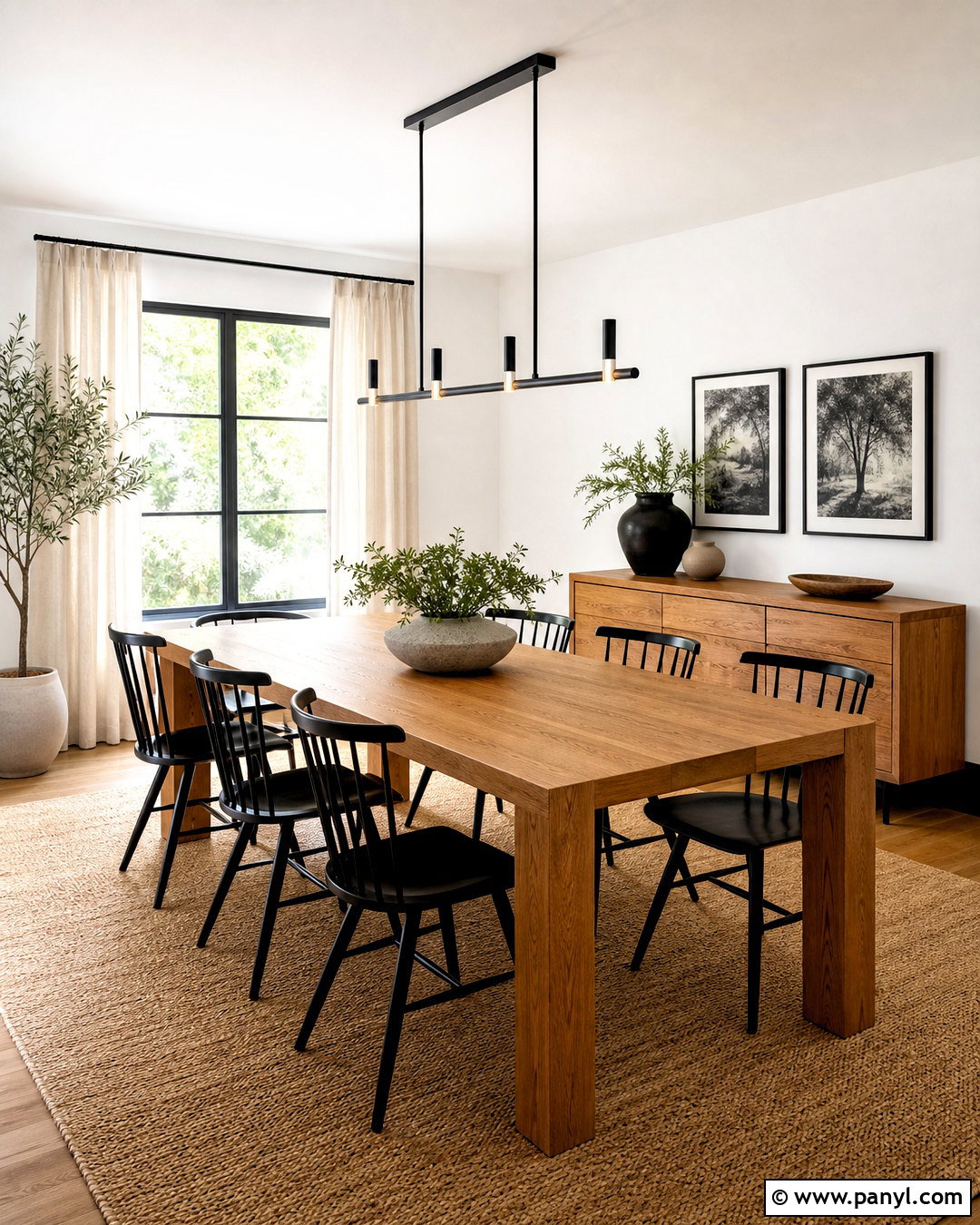 Black Skirting Boards In A Dining Room - 20 black skirting boards white walls