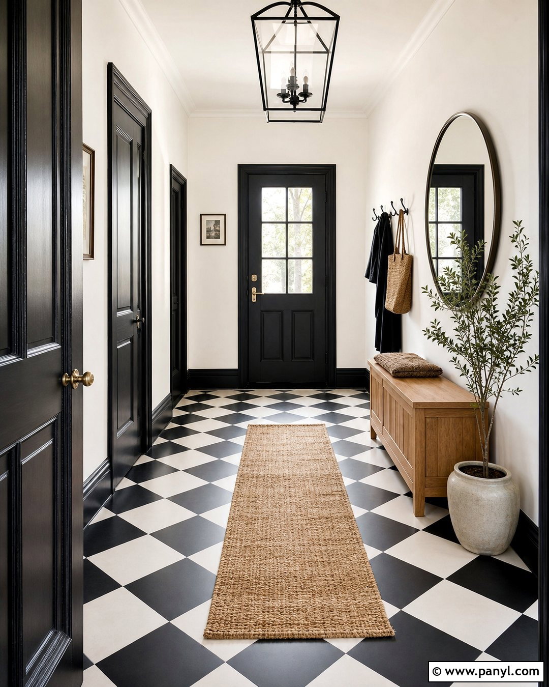 Black Skirting Boards With Checkerboard Flooring - 35 Dark Skirting Boards Light Walls
