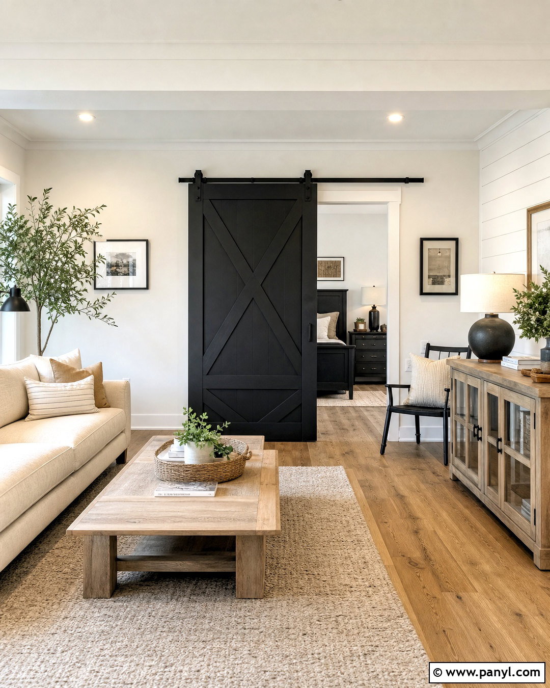 Black Sliding Barn Door - 20 black indoor doors
