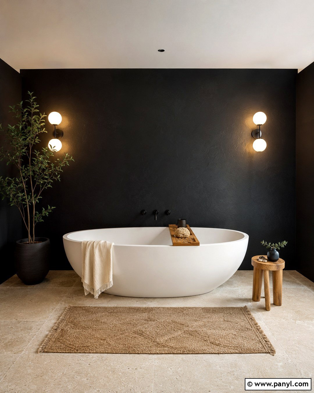 20 Black Wall Spa Room Ideas for a Calm, Luxurious Retreat