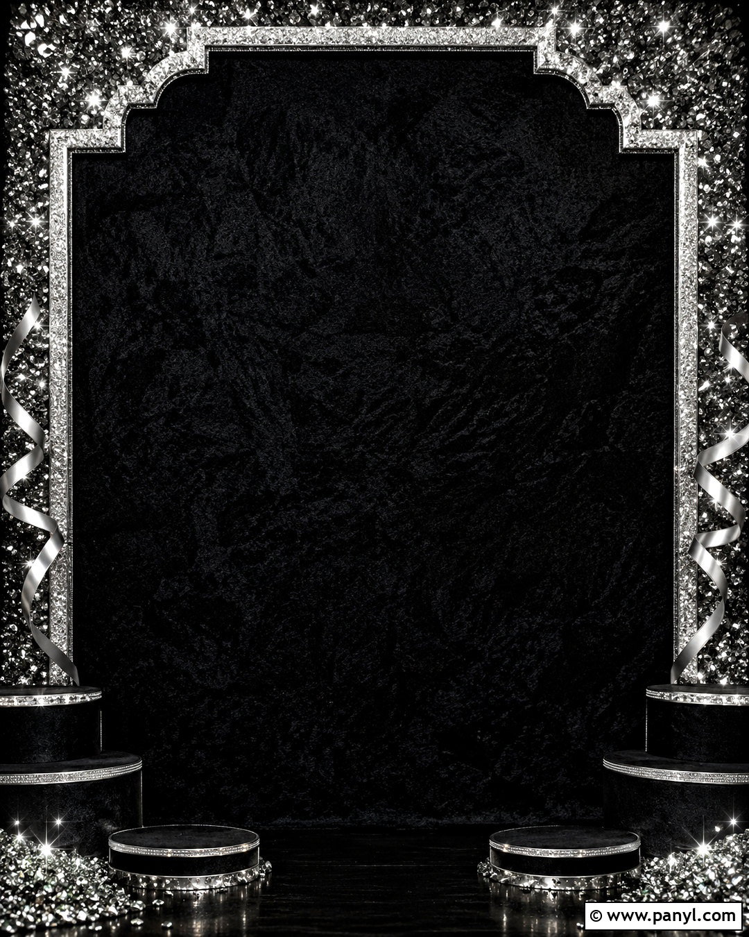 Black Sparkly Background With Glitter Border - 20 black sparkly background ideas