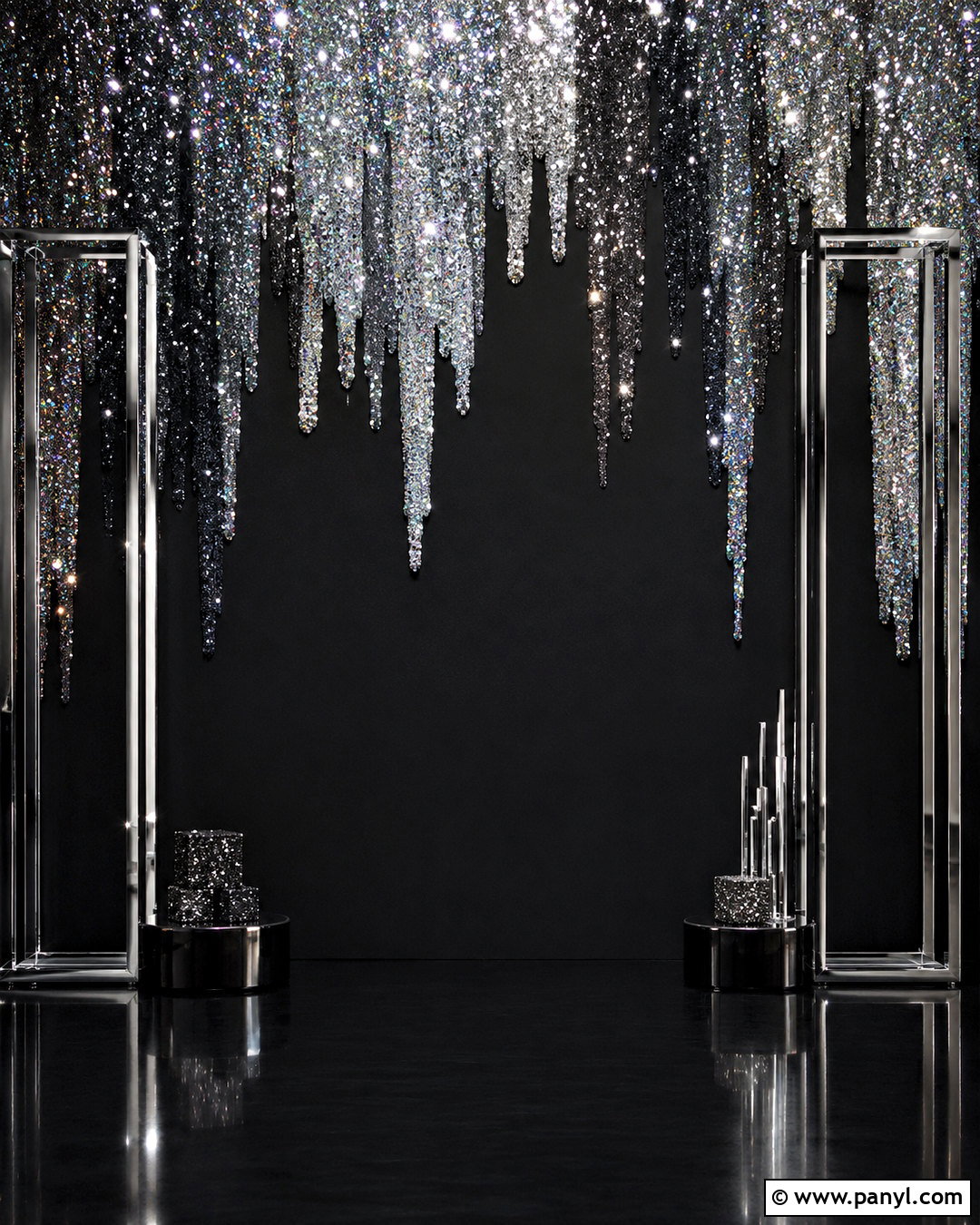 Black Sparkly Background With Glitter Drips - 20 black sparkly background ideas