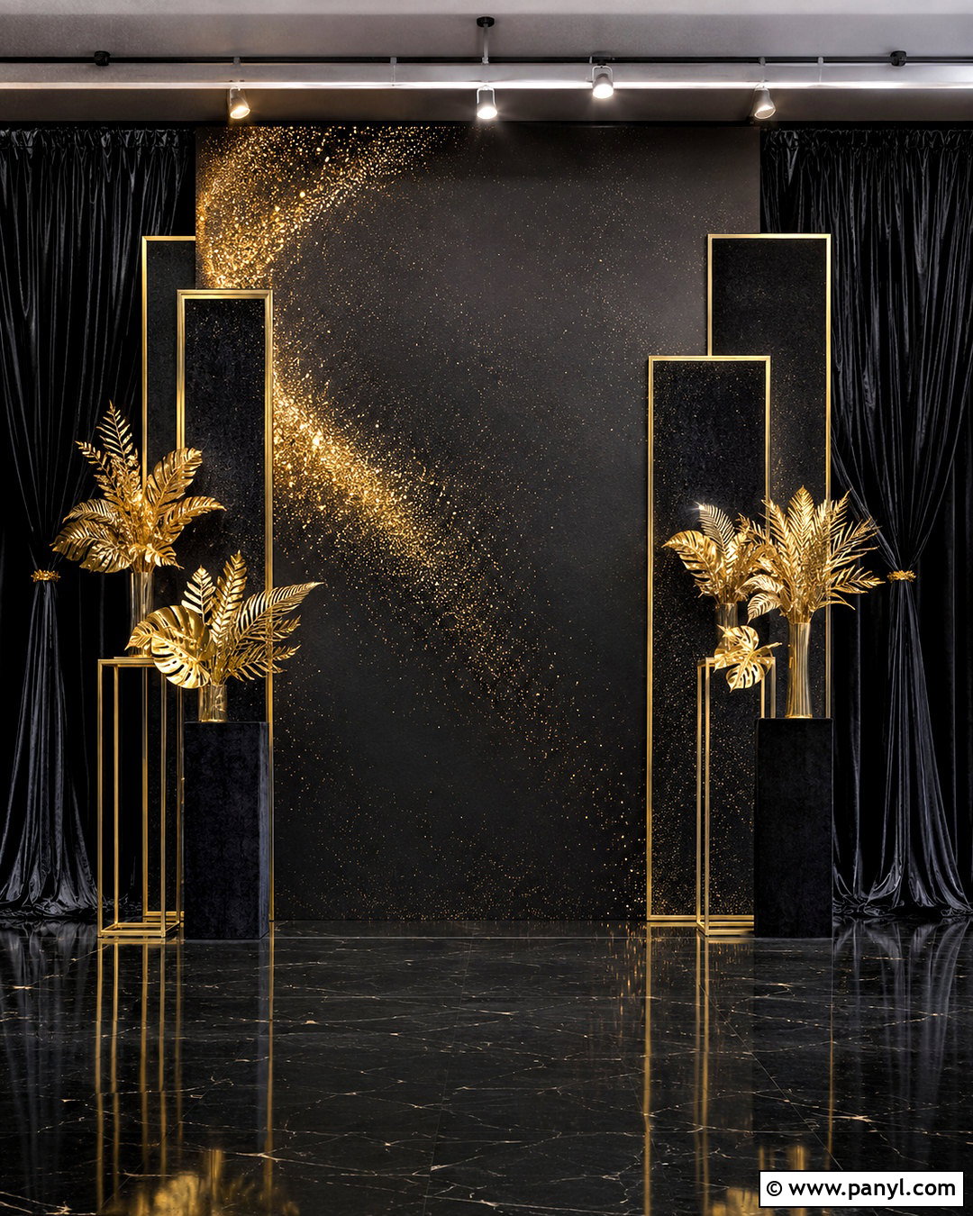 20 Black Sparkly Background Ideas for Glam Parties and Art
