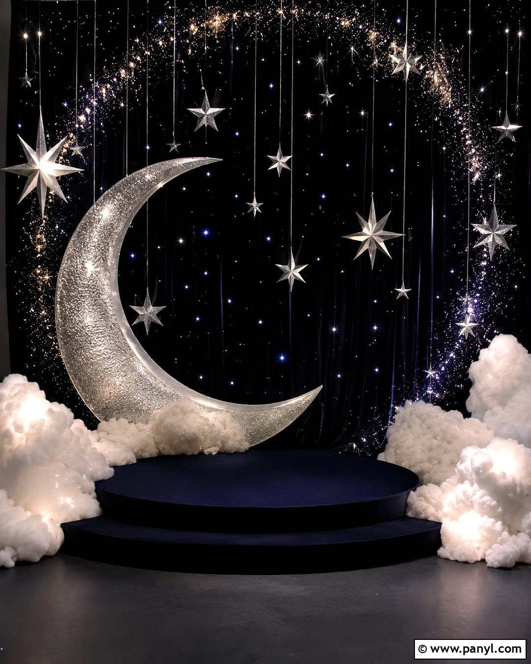 Black Sparkly Background With Moon And Stars - 20 black sparkly background ideas