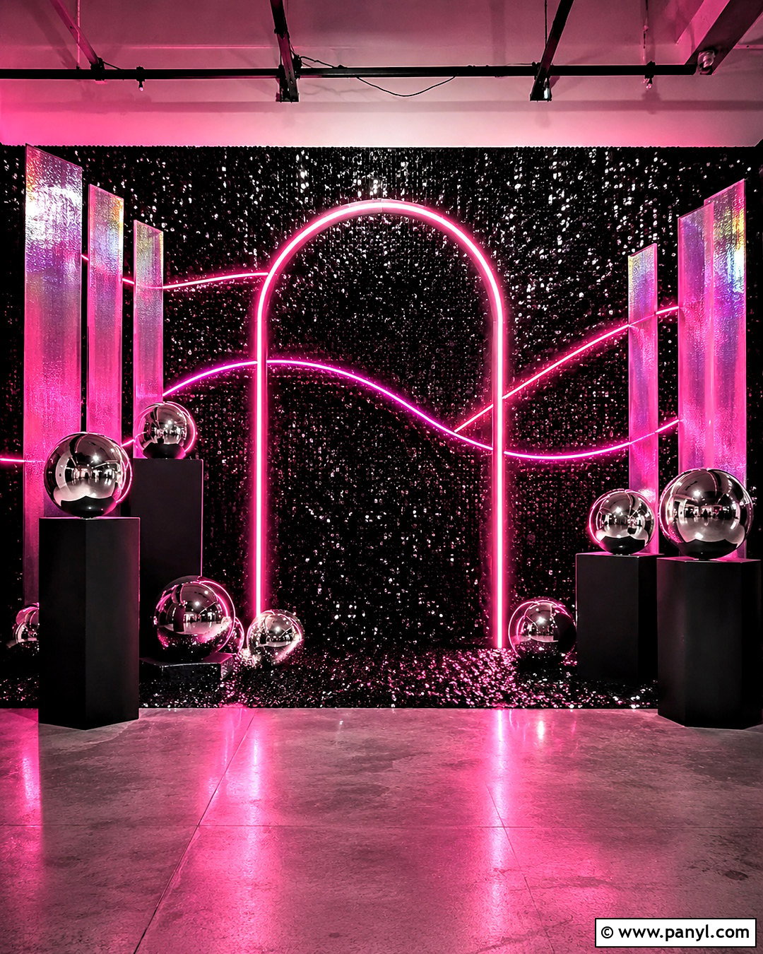 Black Sparkly Background With Neon Pink - 20 black sparkly background ideas