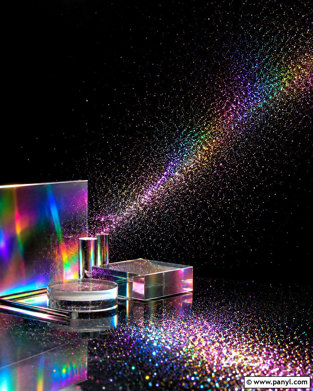 Black Sparkly Background With Rainbow Glitter - 20 black sparkly background ideas