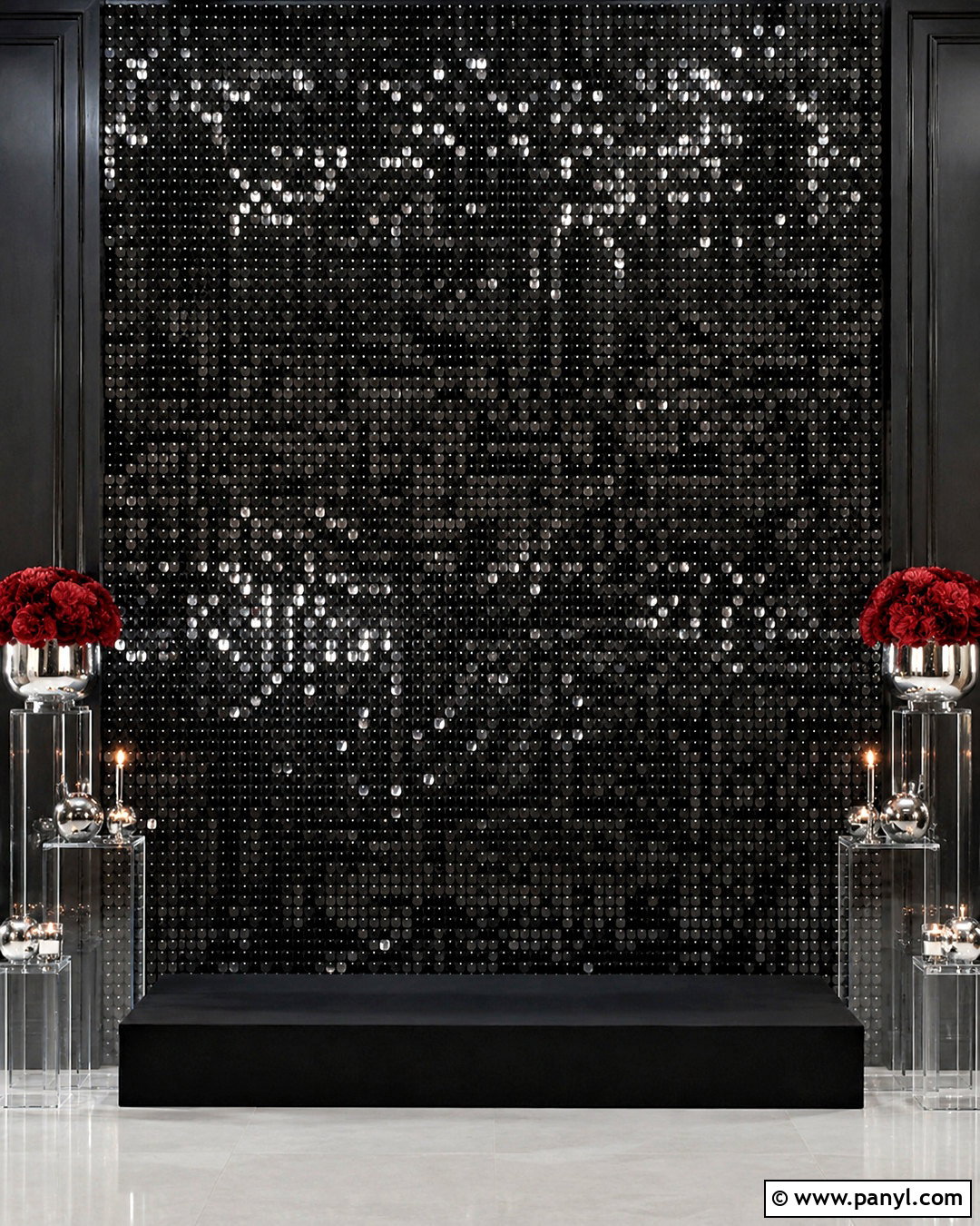 Black Sparkly Background With Sequin Wall - 20 black sparkly background ideas