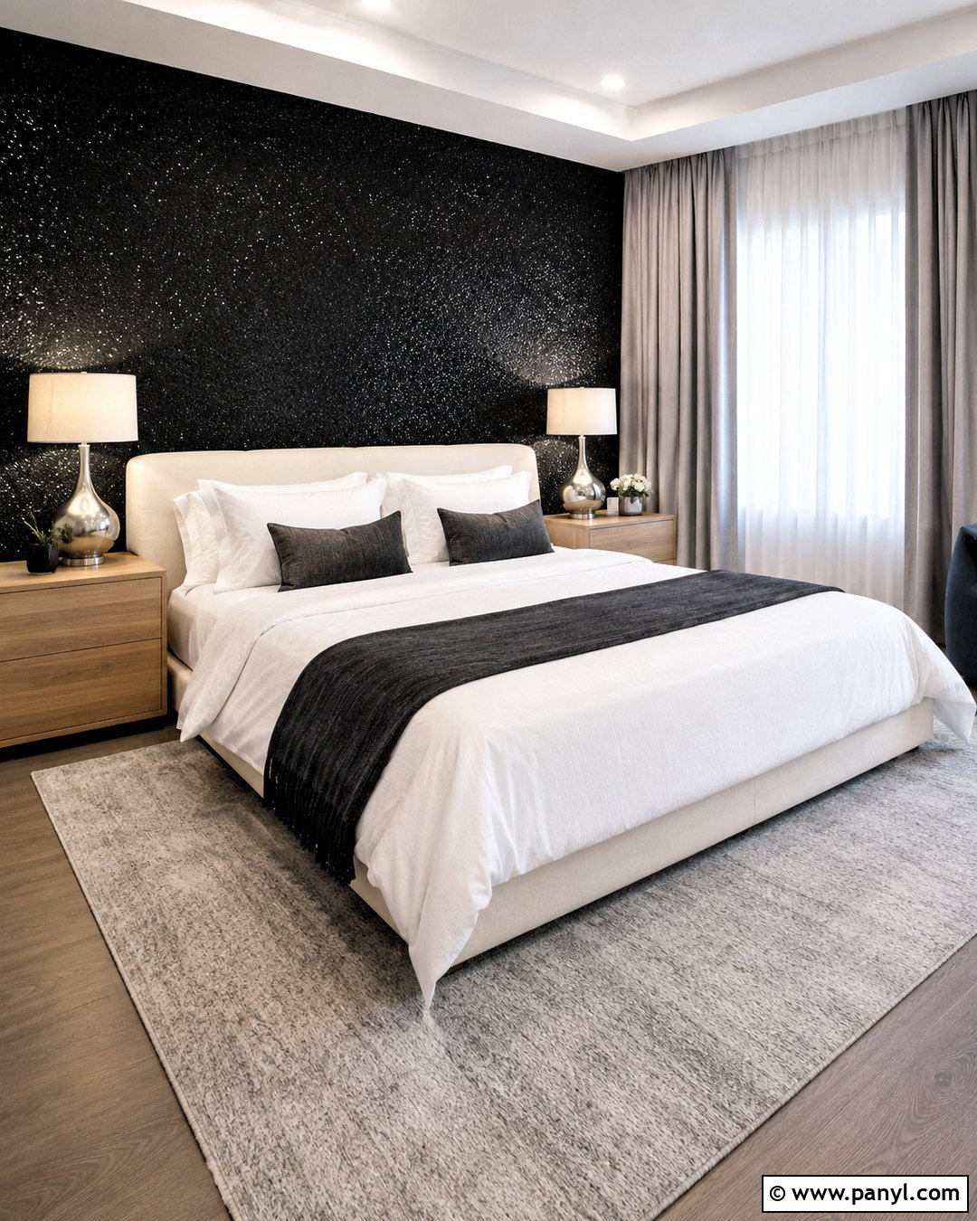 Black Sparkly Wallpaper Bedroom - 20 black sparkly wallpaper ideas