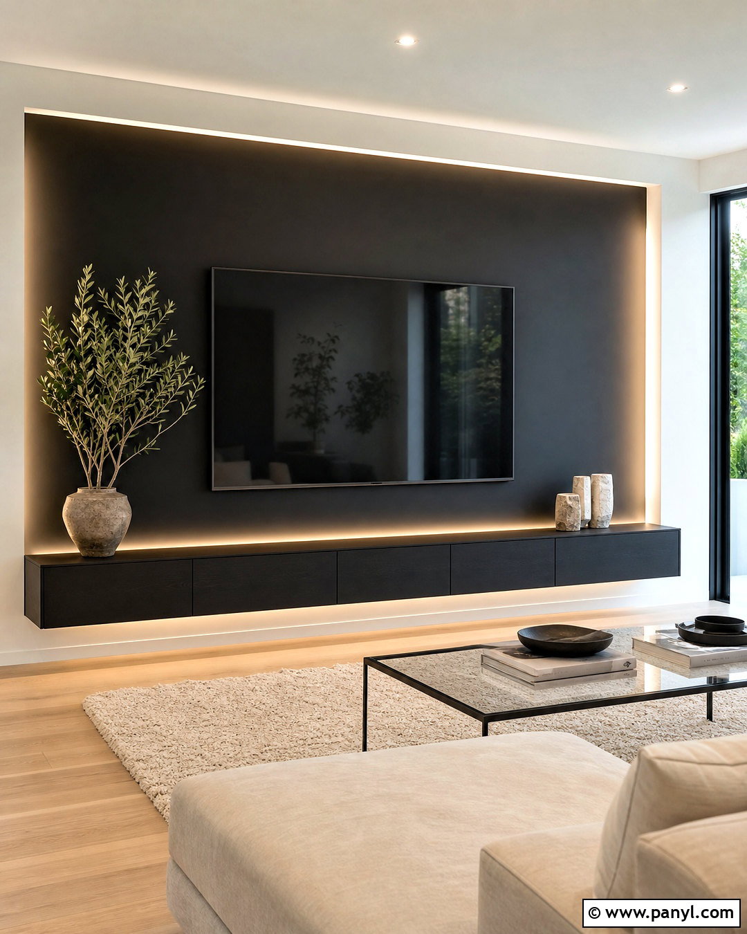 20 TV Wall Design Black Ideas for a Bold Modern Makeover
