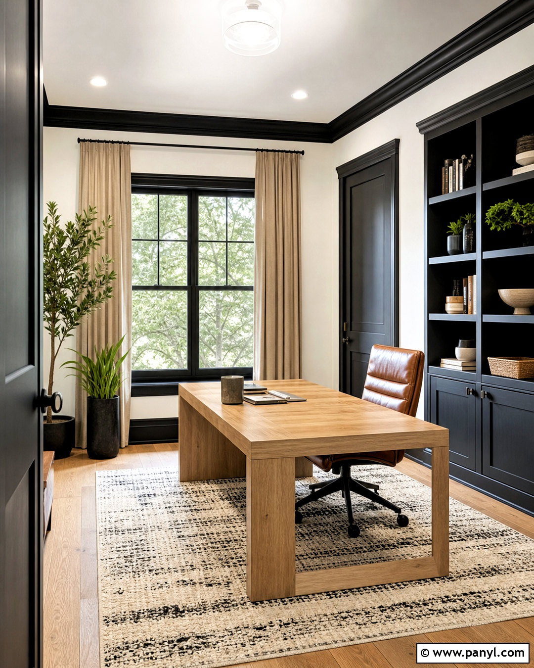 Black Trim - 20 trim colors interior ideas