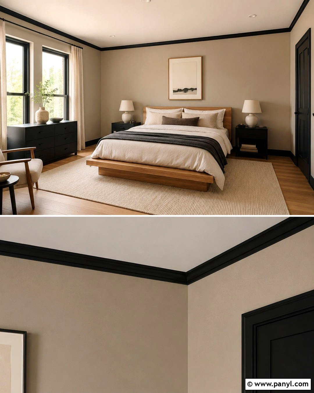 20 Black Trim Tan Walls: Stylish Ideas for a Warm Modern Home