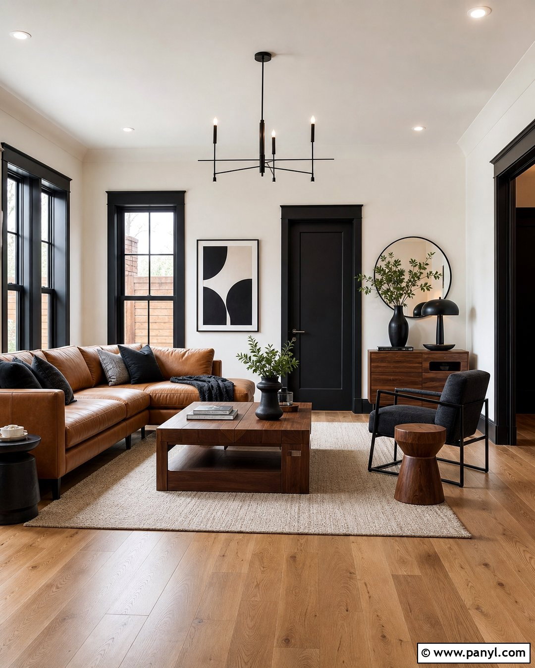 Black Trim With White Walls - 35 Baseboards And Trim Color Ideas