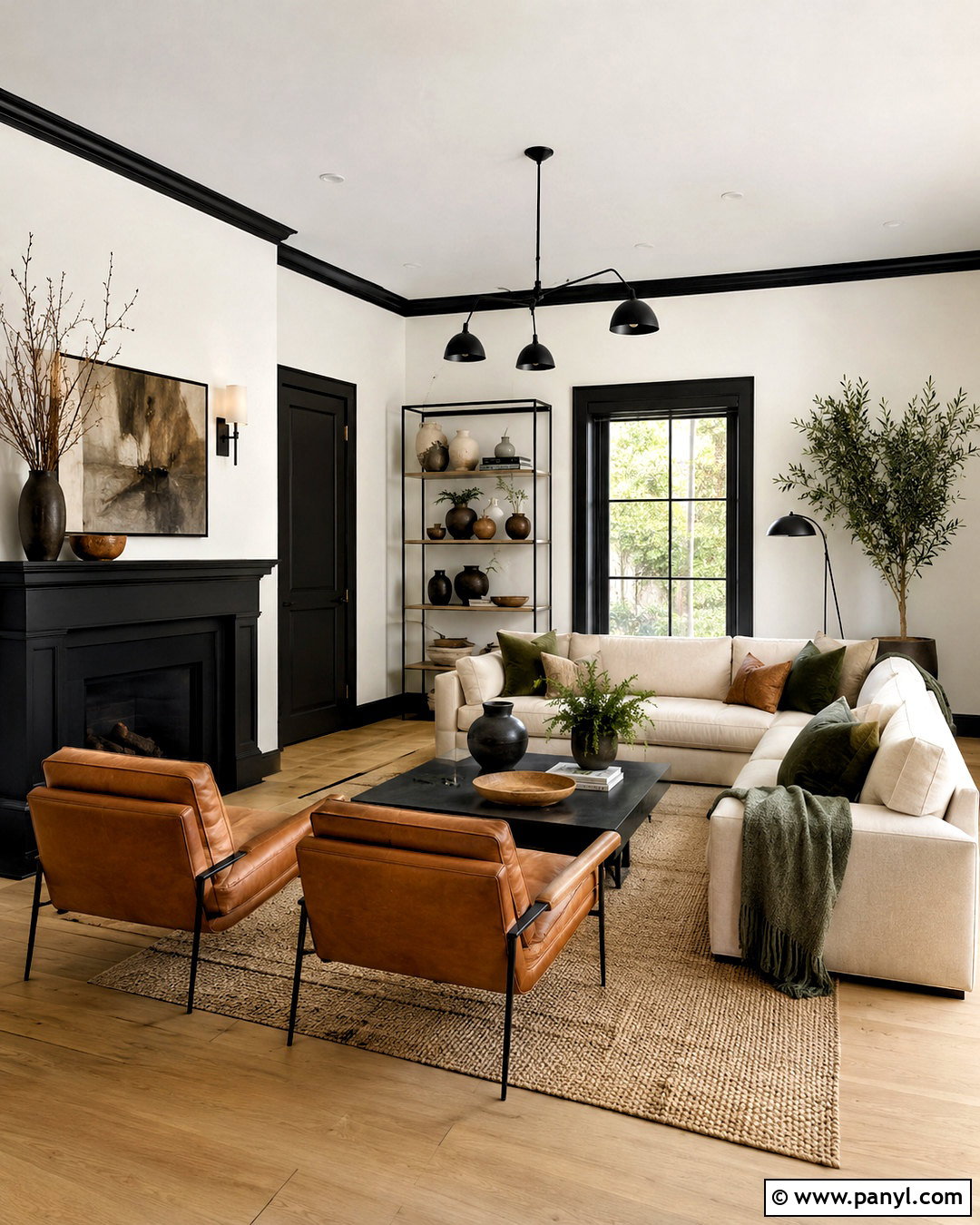 Black Trim With White Walls - 40 dark trim light walls