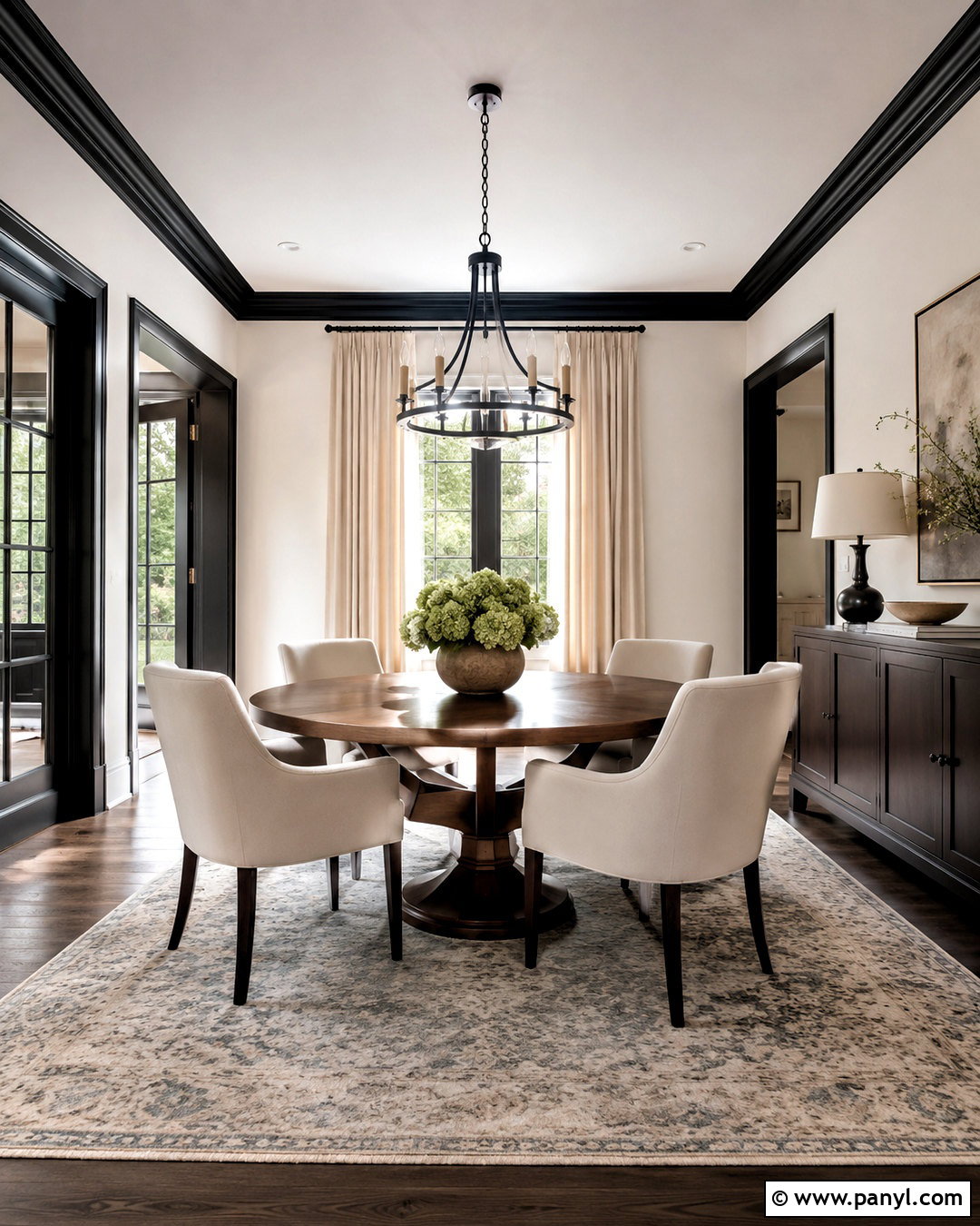 Black Trim With White Walls - 20 black moldings and trim ideas