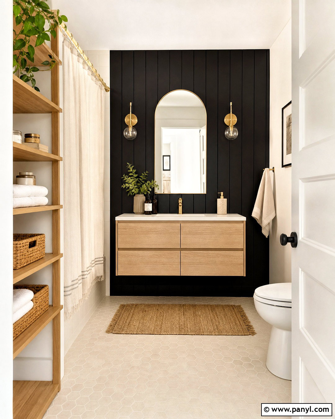 Black Vertical Shiplap Bathroom - 20 black shiplap bathroom ideas